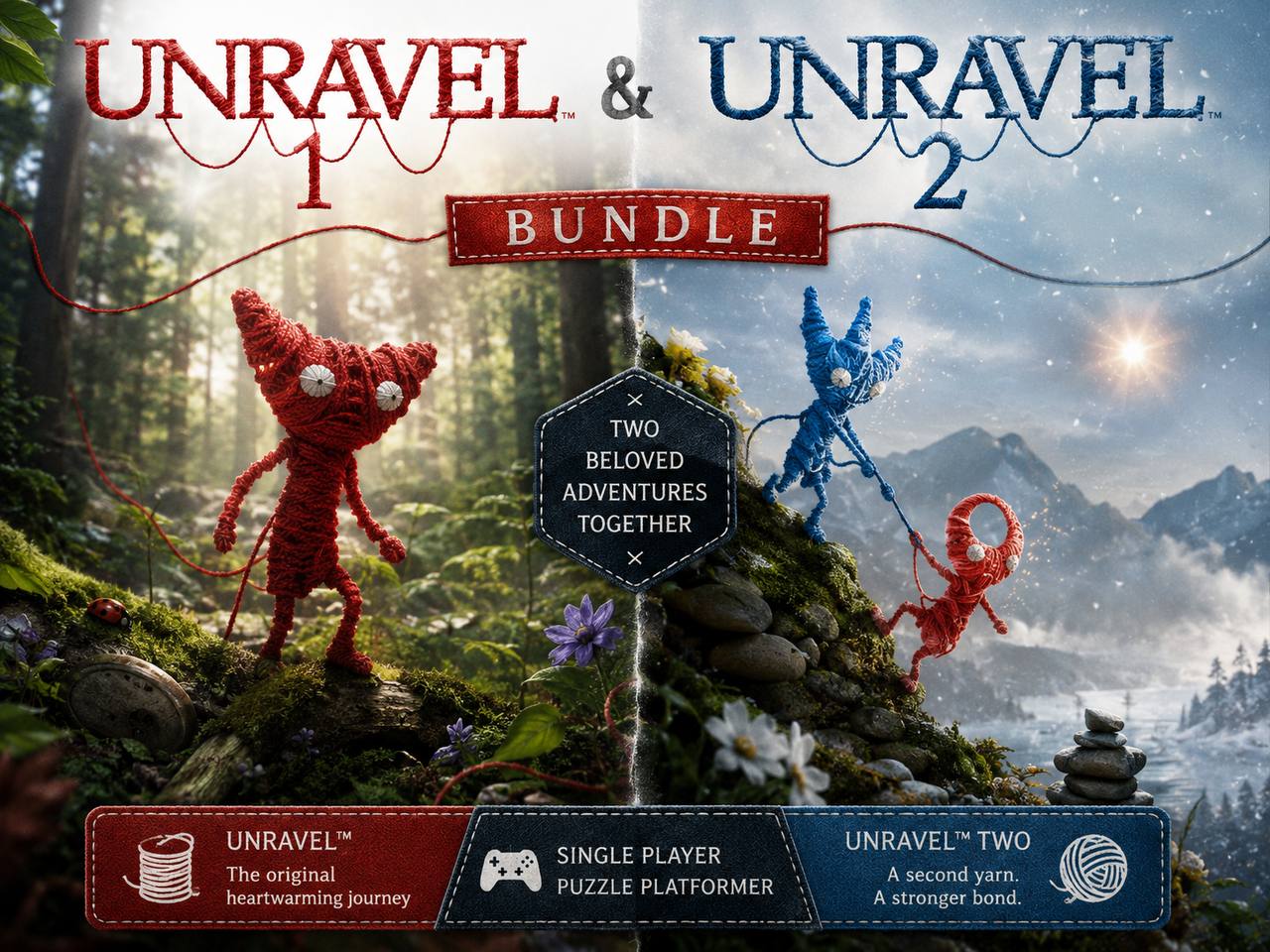 اکانت ظرفیت سه Unravel 1 & 2 Bundle برای پلی استیشن 5
